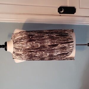 W by Worth Polyester Army Green Snake Skin Printed Blouse size 6 with pockets